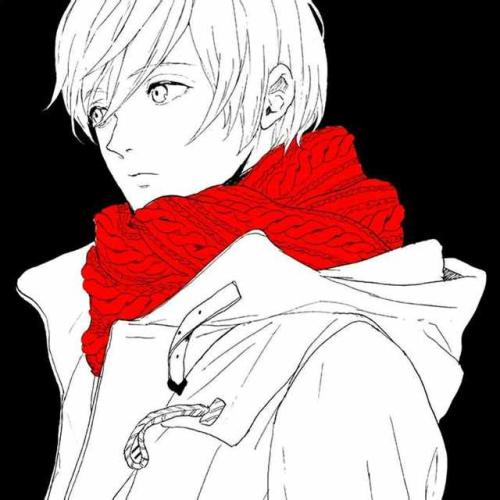 个性 帅气 青春 文艺 可爱 围巾少年 动漫男生头像