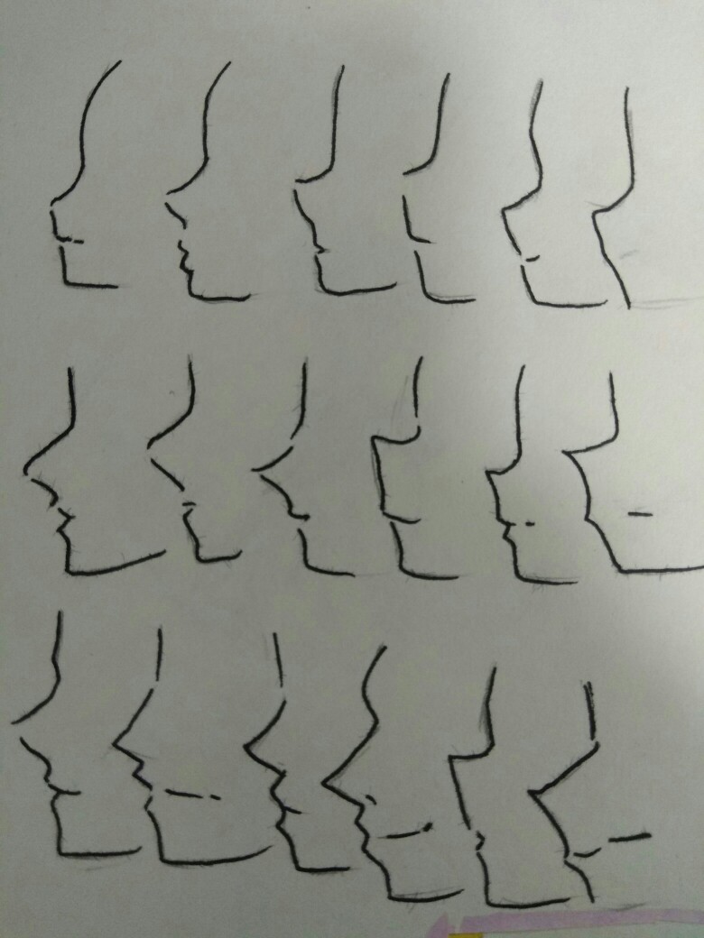 临摹 侧脸 教程