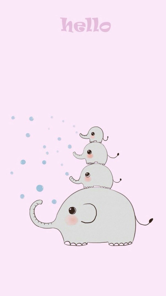 可爱 简单 插画 萌物生日快乐 生日祝福#平铺 卡通 手机壁纸"