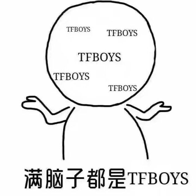 满脑子都是tfboys