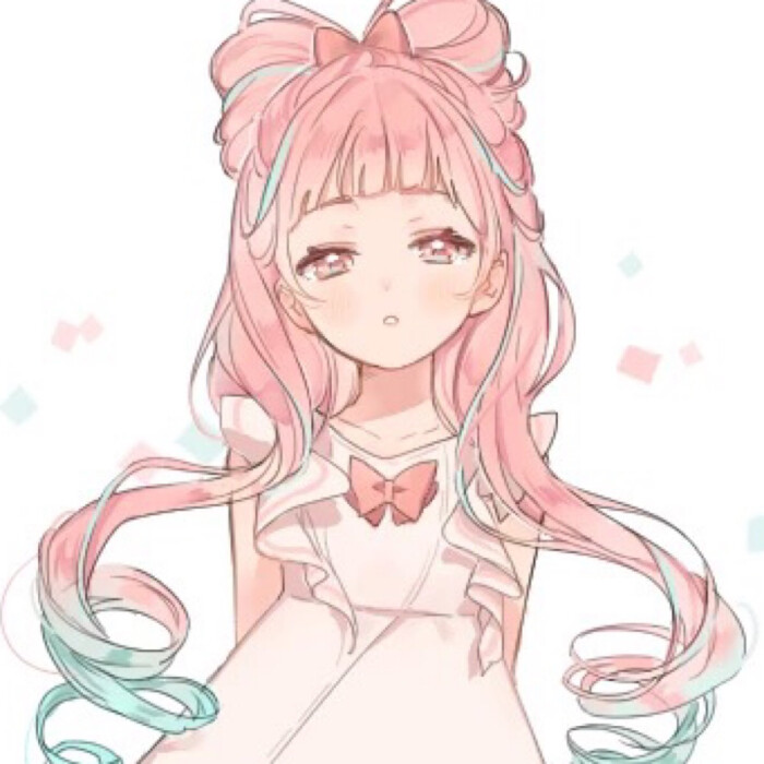 粉色头像 软妹头像 动漫女头 萝莉 幼女 萌妹 可爱 少女心 呆唯の