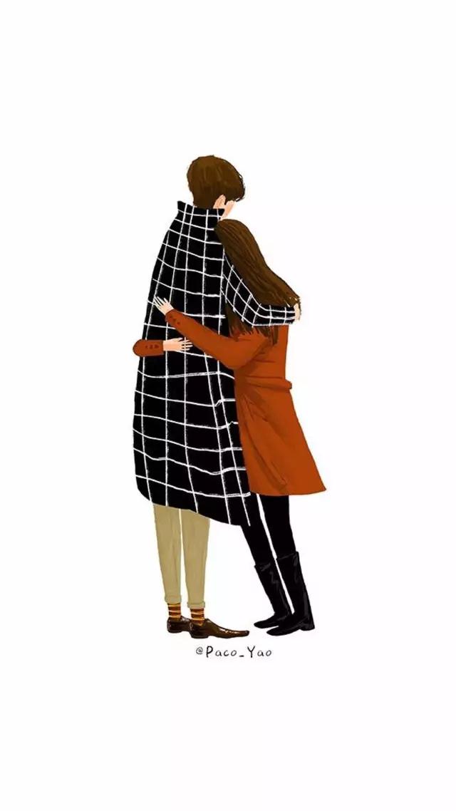 拥抱 插画壁纸