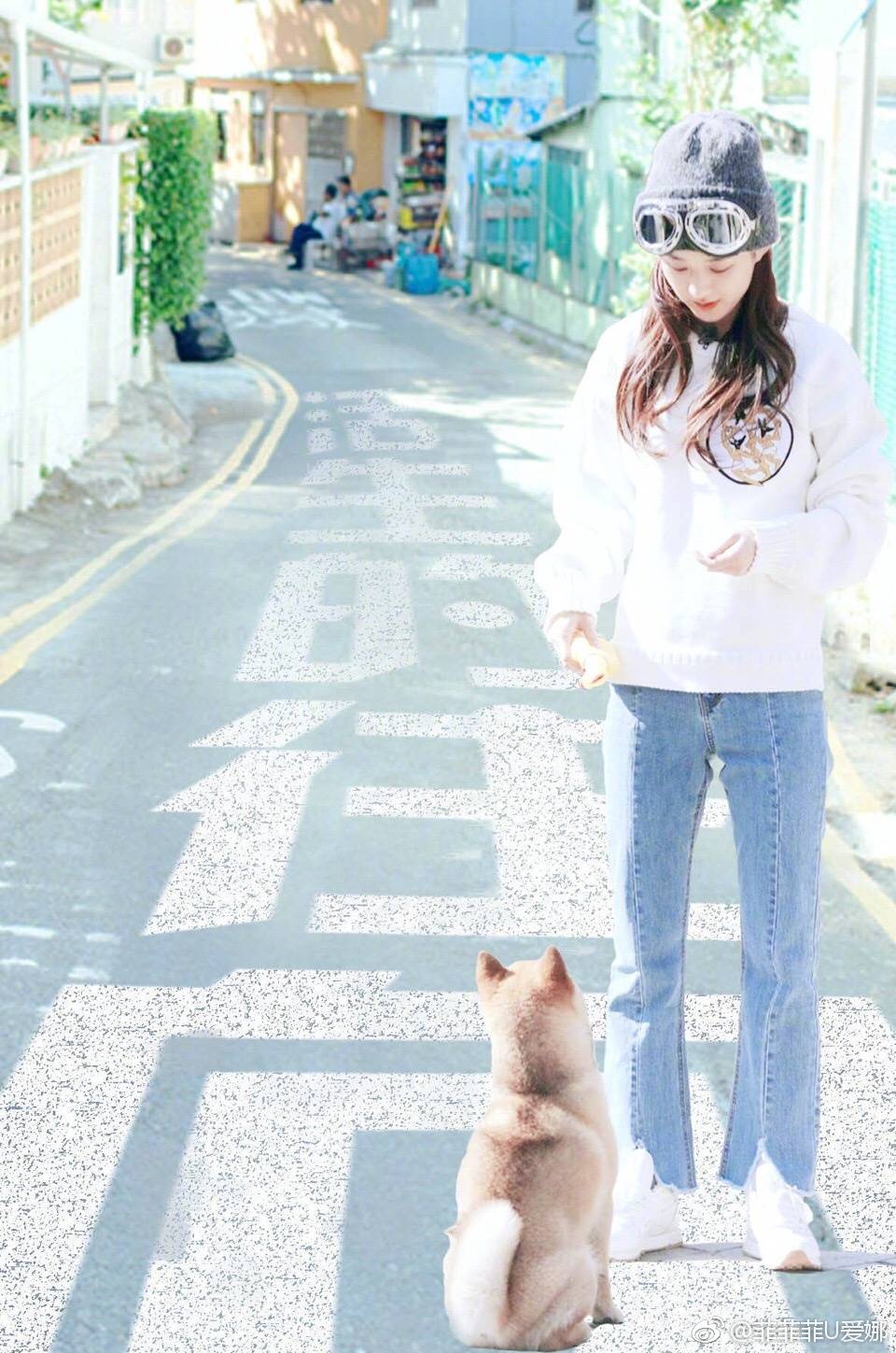 赵丽颖,街拍,向往的生活,手机壁纸