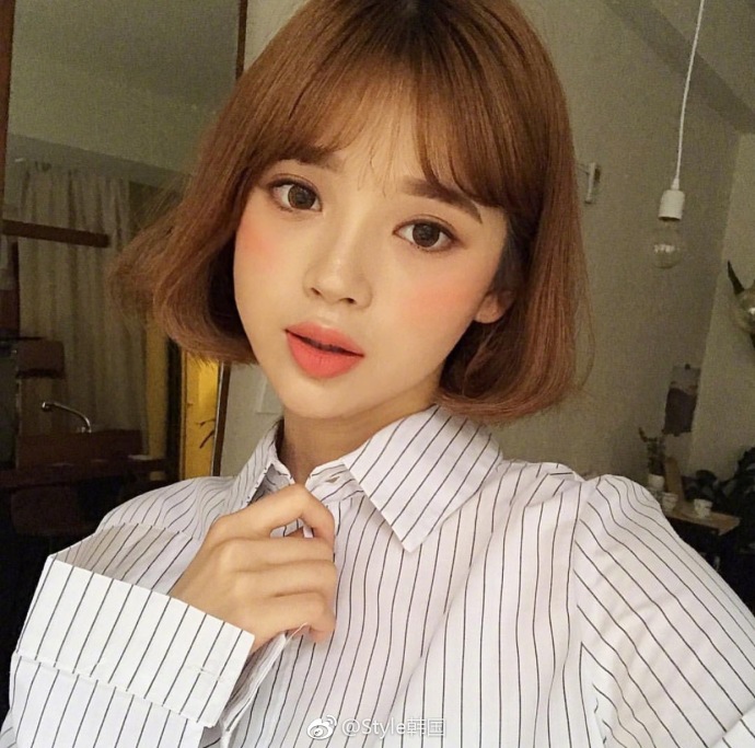 可爱女生短发参考