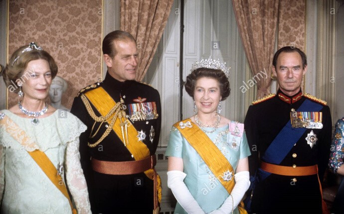 英国女王伊丽莎白二世与卢森堡大公