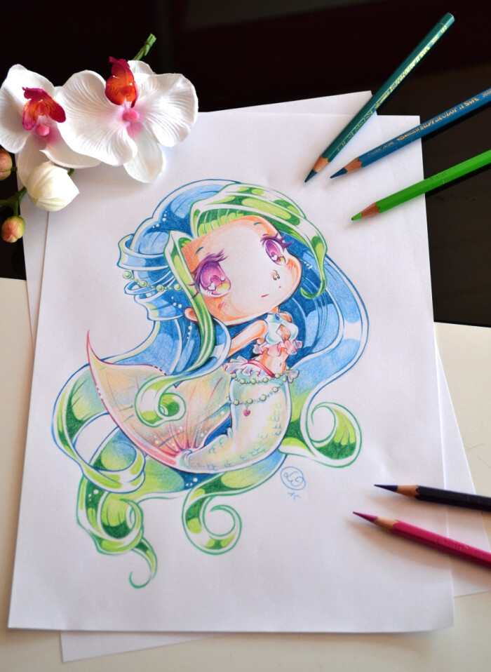 mermaid elly by lighane