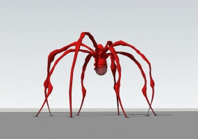 六本木蜘蛛雕塑su模型