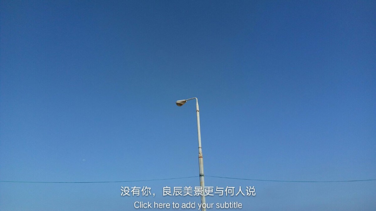 没有你,良辰美景更与何人说