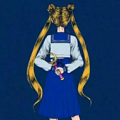 可爱 长发及腰 背影 妹子 动漫女头