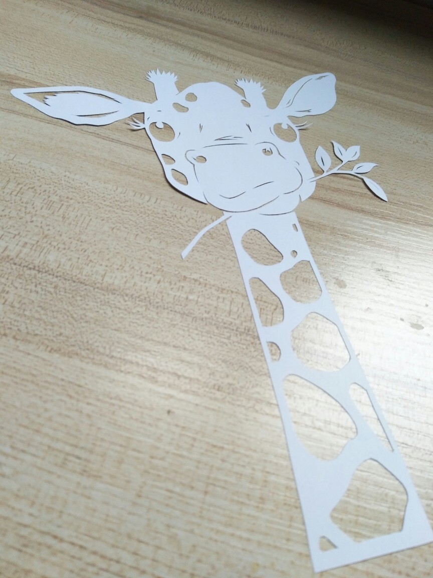 长颈鹿 ――常小妖手工制品 剪纸系列