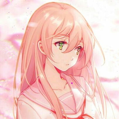 [萌系动漫头像]少女 樱花 粉 异色瞳 jk制服 水手服