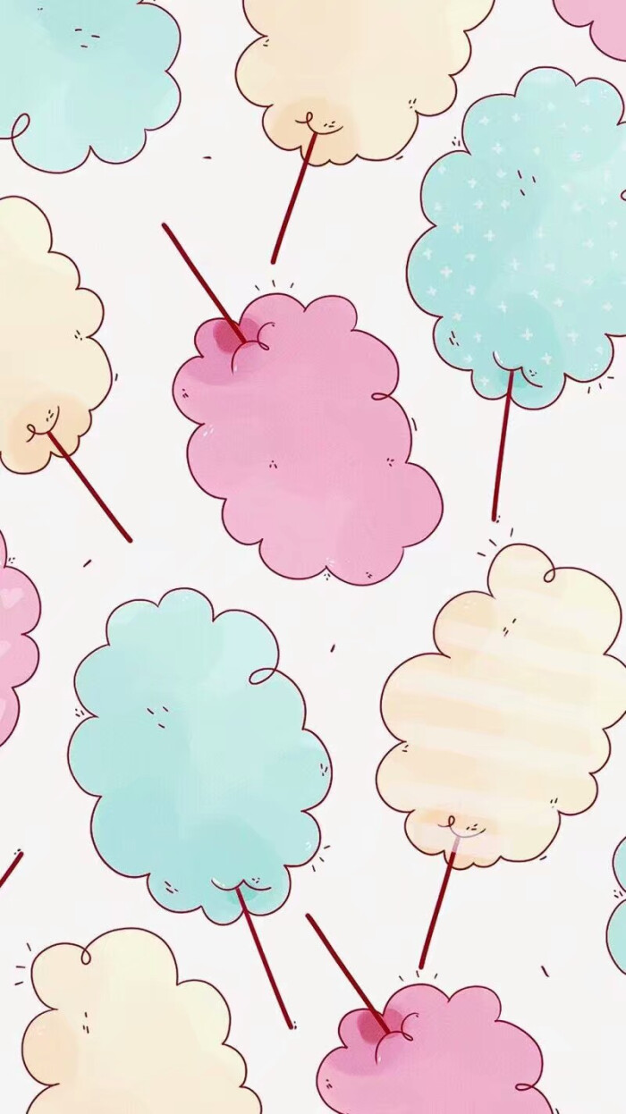 棉花糖糖果色背景
