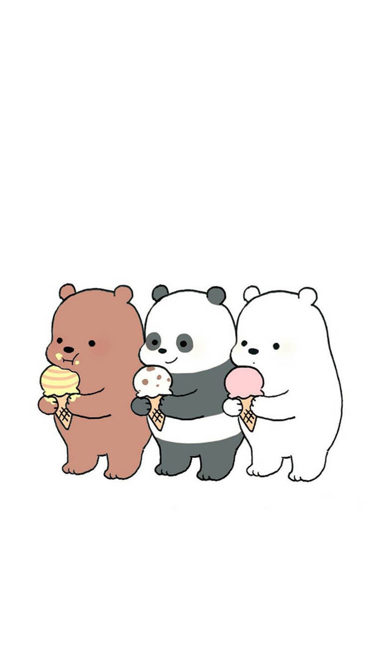 苹果壁纸,三只熊