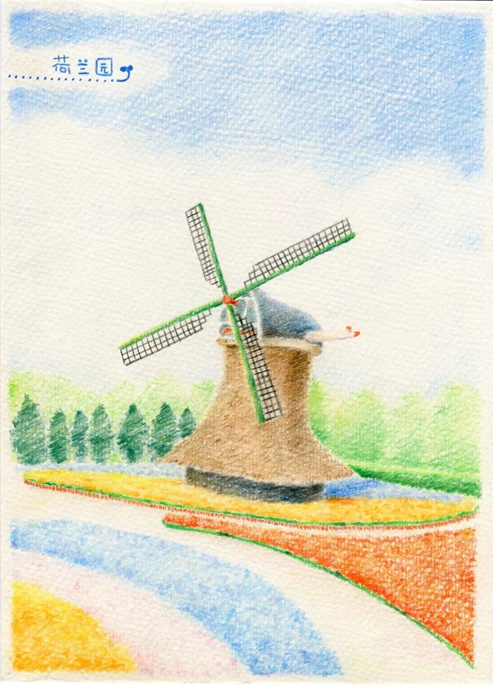 《彩铅风景绘》彩铅|手绘|插画|风景|小糖水 - 原创作品 - 豆瓣网