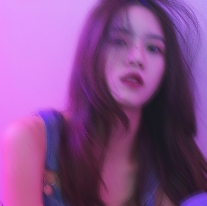 模糊女生头像