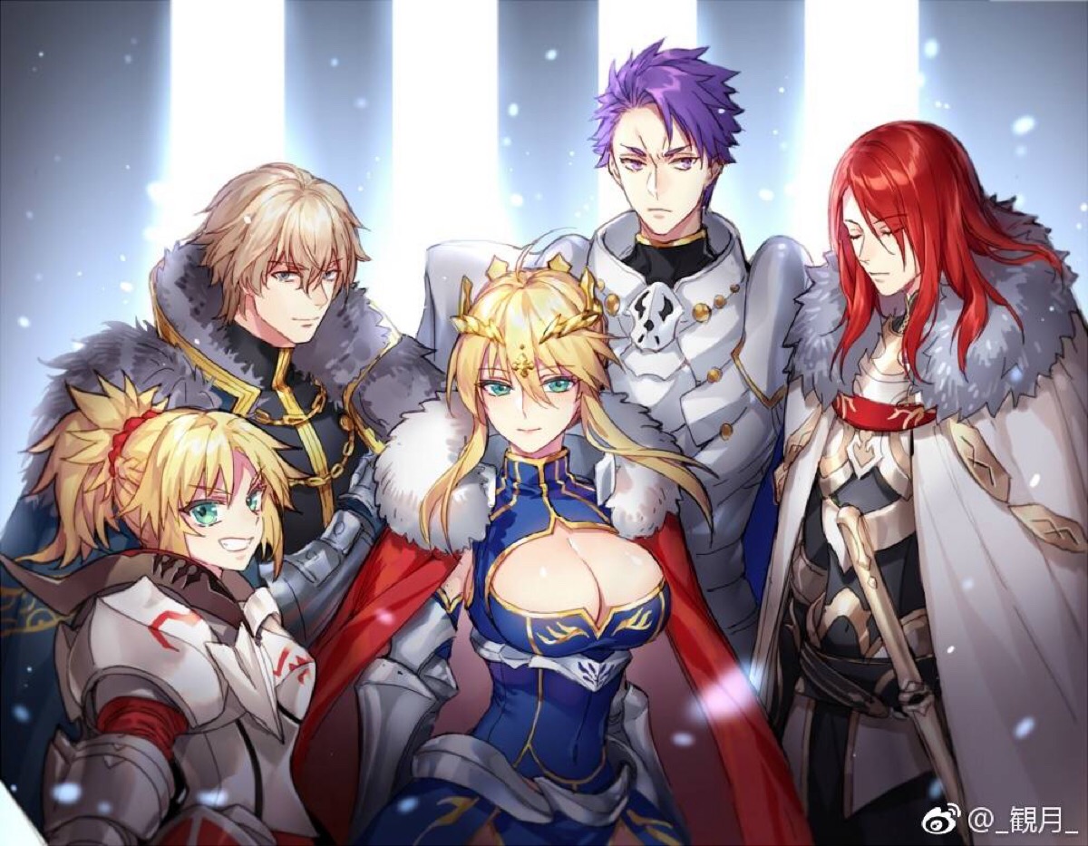 fate阿尔托莉雅lancer,fate秦始皇 作者微博:_观月_ fate/go 圆桌骑士团
