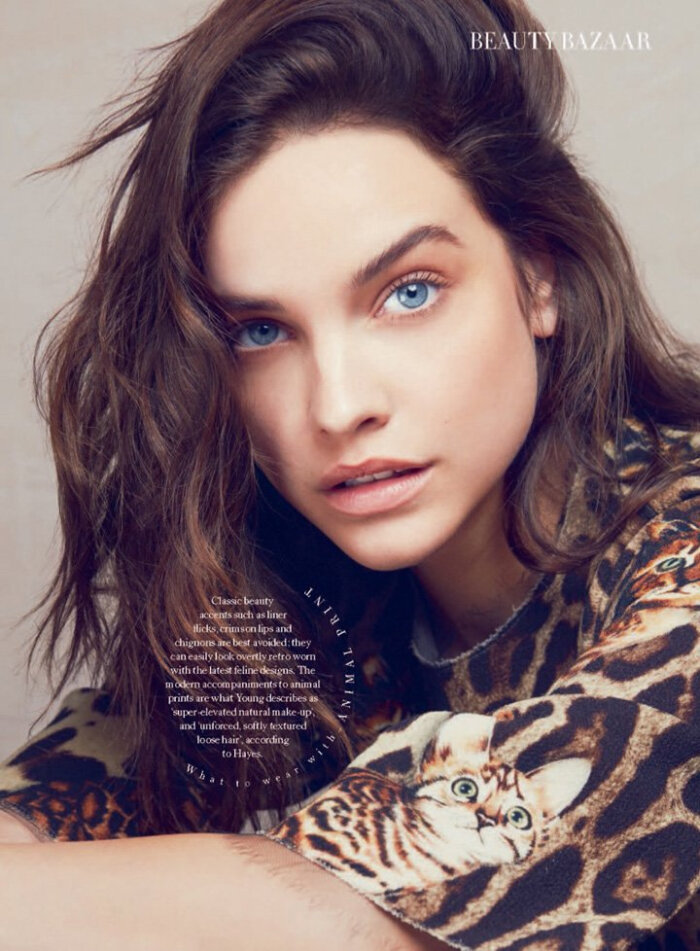 超模barbara palvin(芭芭拉·帕尔文)为《harper"s bazaar》杂志英国