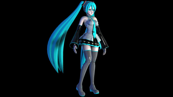 初音未来 3d maya 动漫人物角色模型