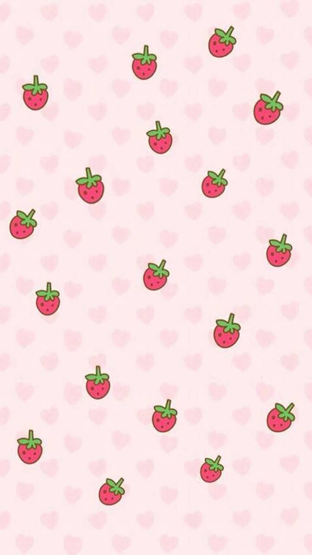 粉色草莓 壁纸