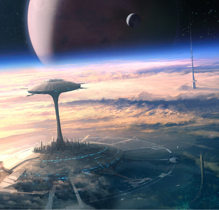 大气概念图 原画设定 奇异建筑设计 合集-科幻世界-微元素element3ds