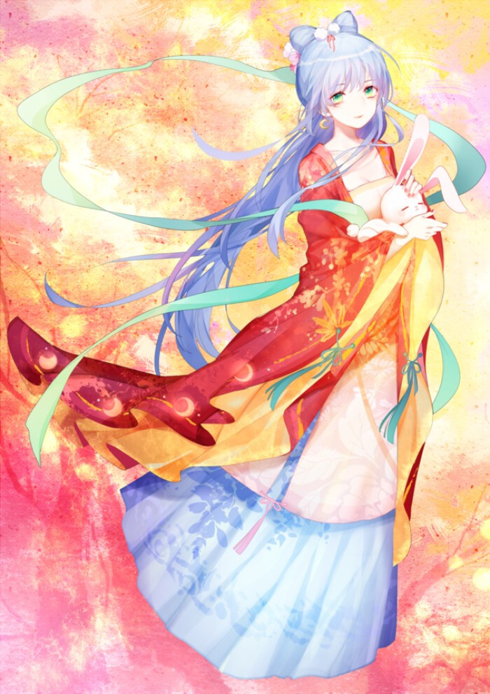 【ci茜原创动态壁纸】秋月仙(诗驯/洛天依·乐正绫·初音/节气系列/星