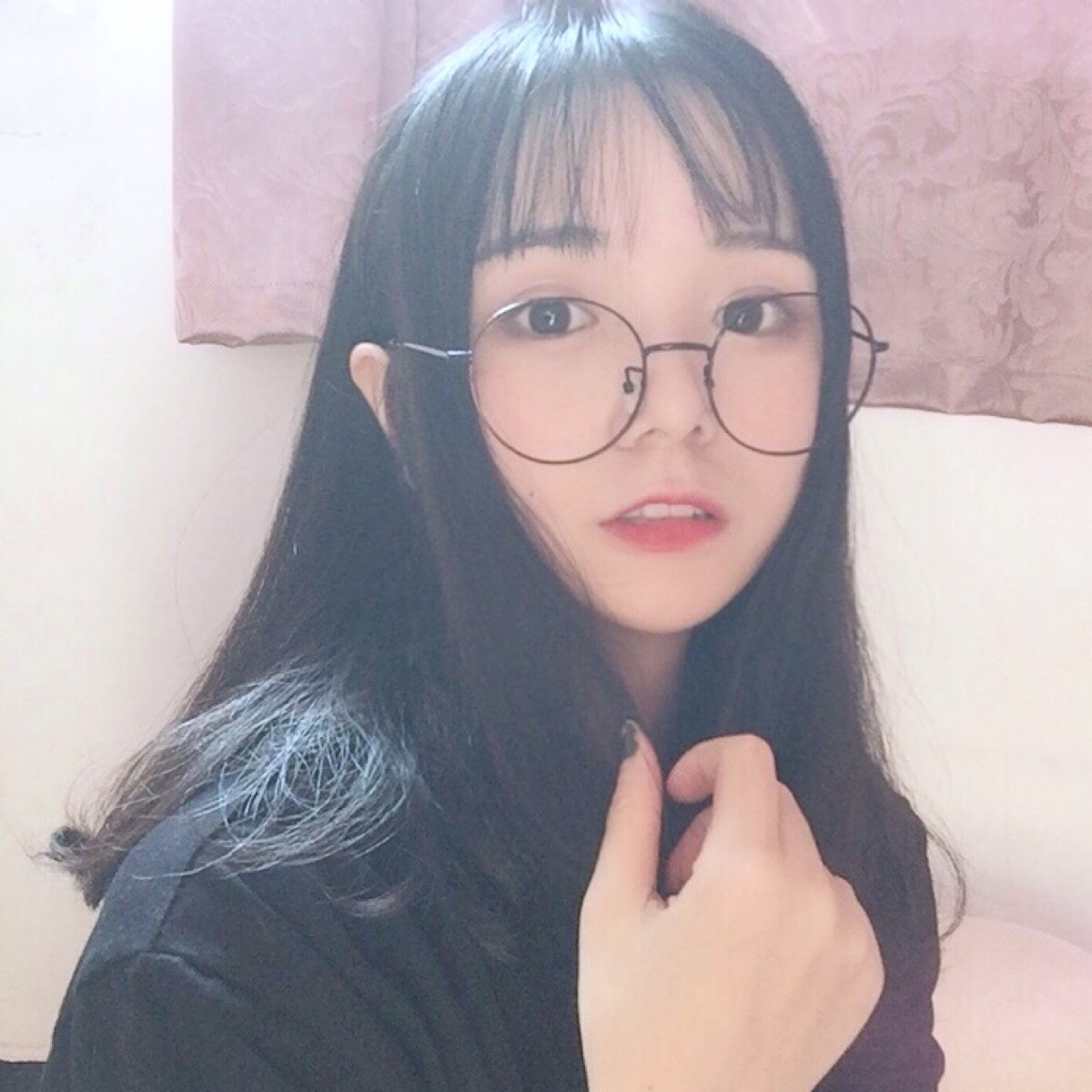 韩系 女生 欧美 半身 唯美 遮脸 镜子照 中式风 安静 可爱 卖萌 个性