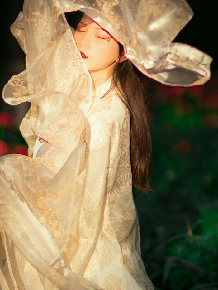 汉服,古风女头,真人