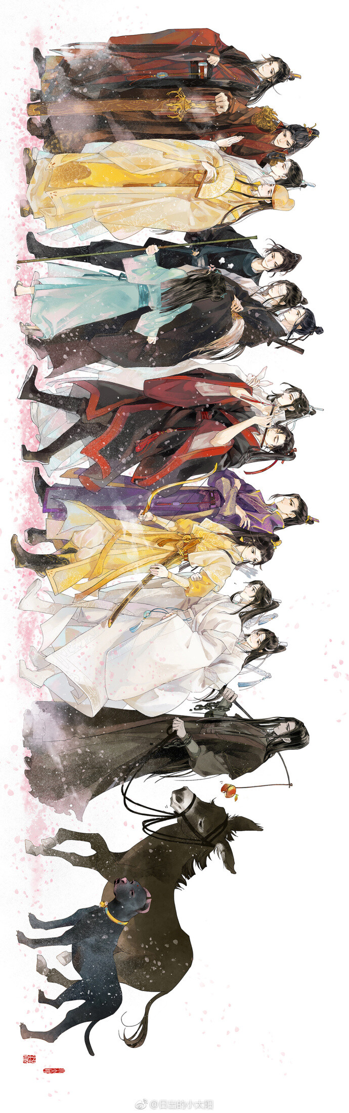 微博@日出的小太阳 魔道祖师全家照