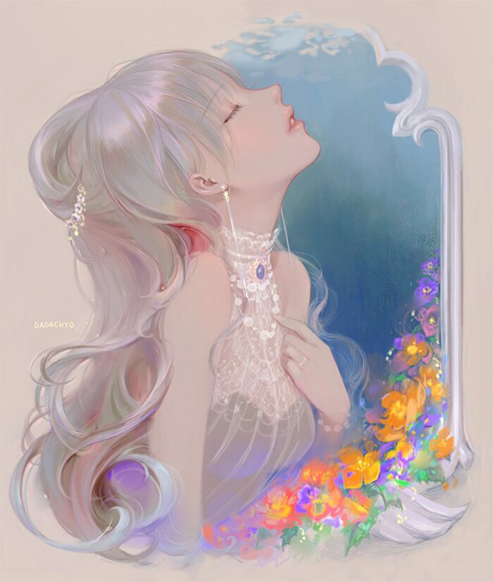 韩国插画师DADACHYO,韩国插画师ensee 同样是韩国画师dadachyo,对小清新和轻盈质感的把握也同样感人.