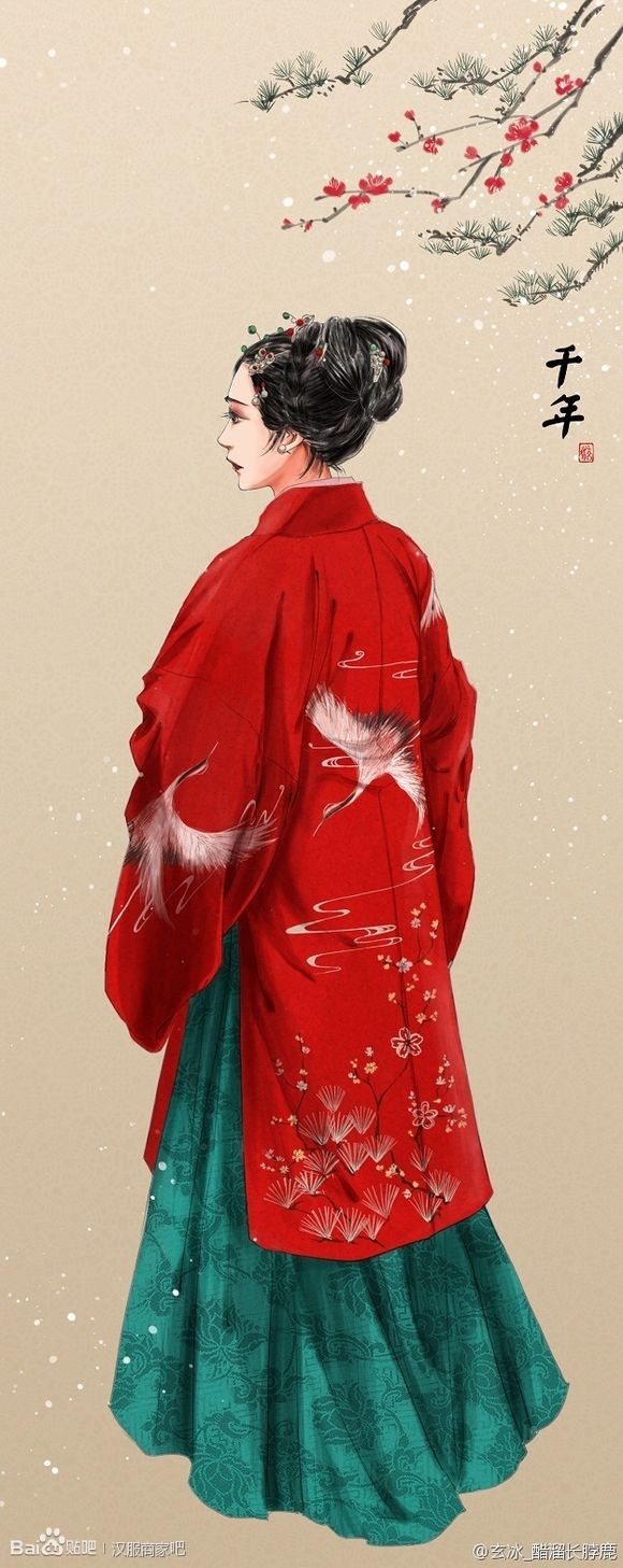 古风 红衣女