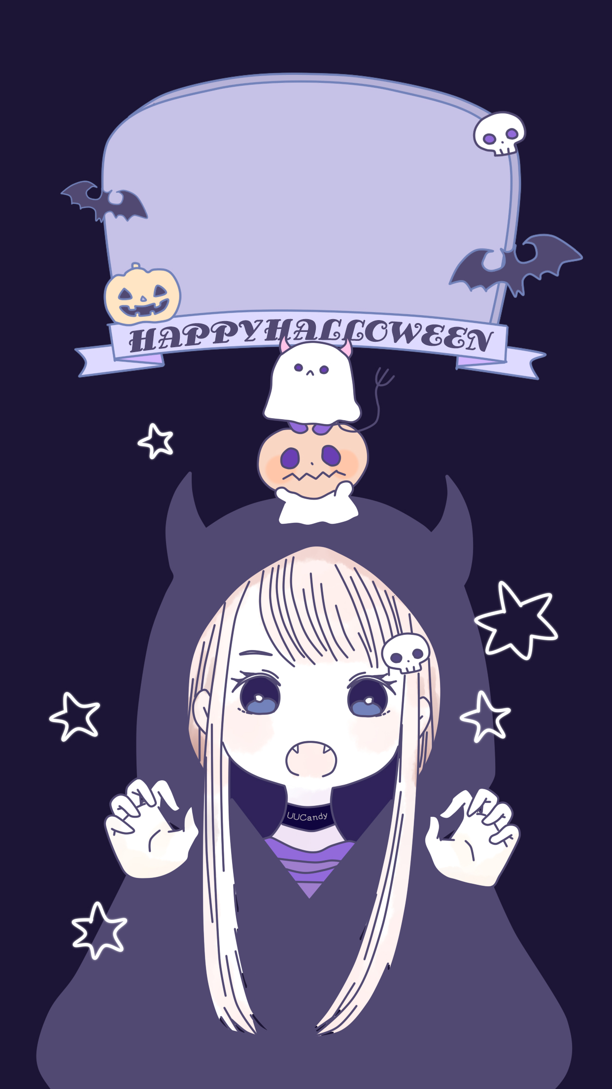 上传其它地方麻烦备注一下我微博id 苹果手机壁纸|可爱|萌|少女|描图