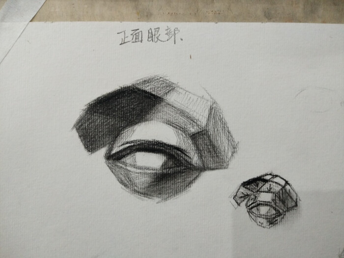 素描头像 眼睛 体块结构 排线方向