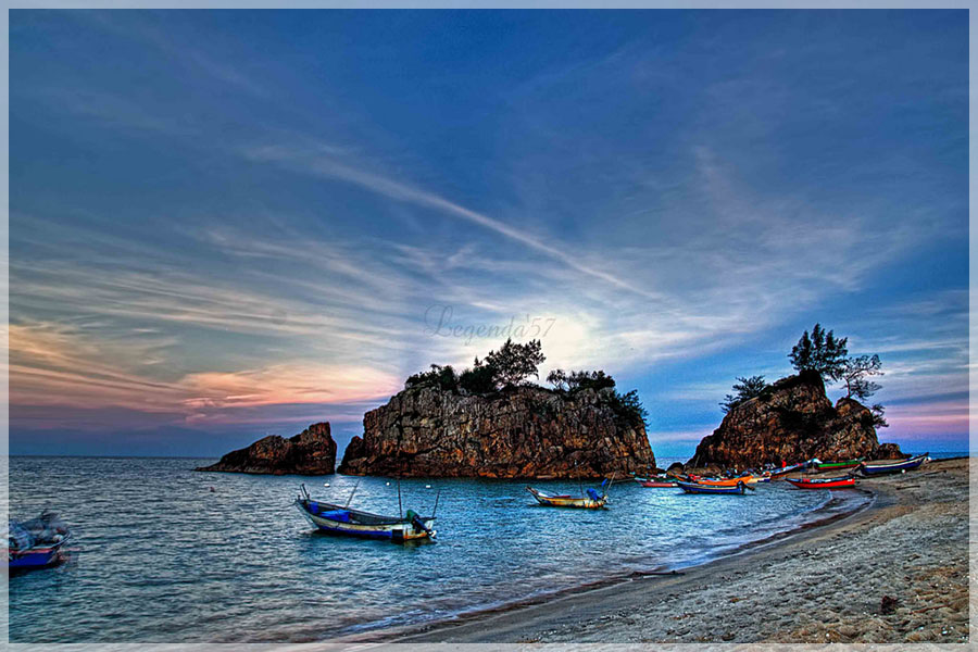 malaysia peninsular beaches, terengganu, kemasik 马来西亚半岛