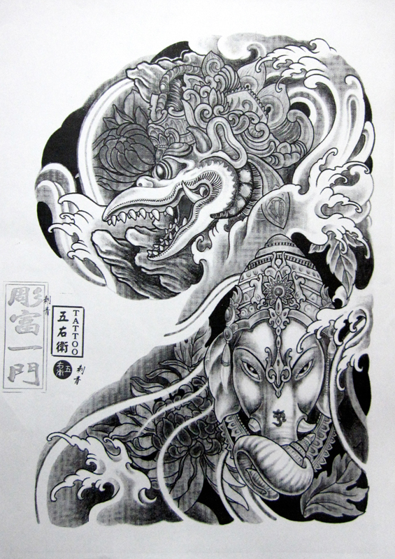 传统纹身 日式纹身 武汉纹身 纹身 刺青 老传统纹身 传统纹身手稿 老