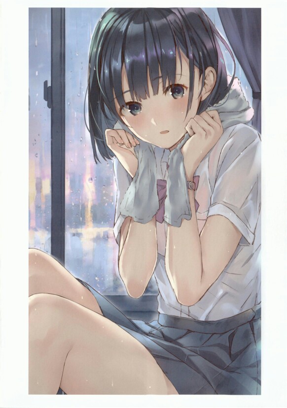 水手服 少女 校园 短发 jk