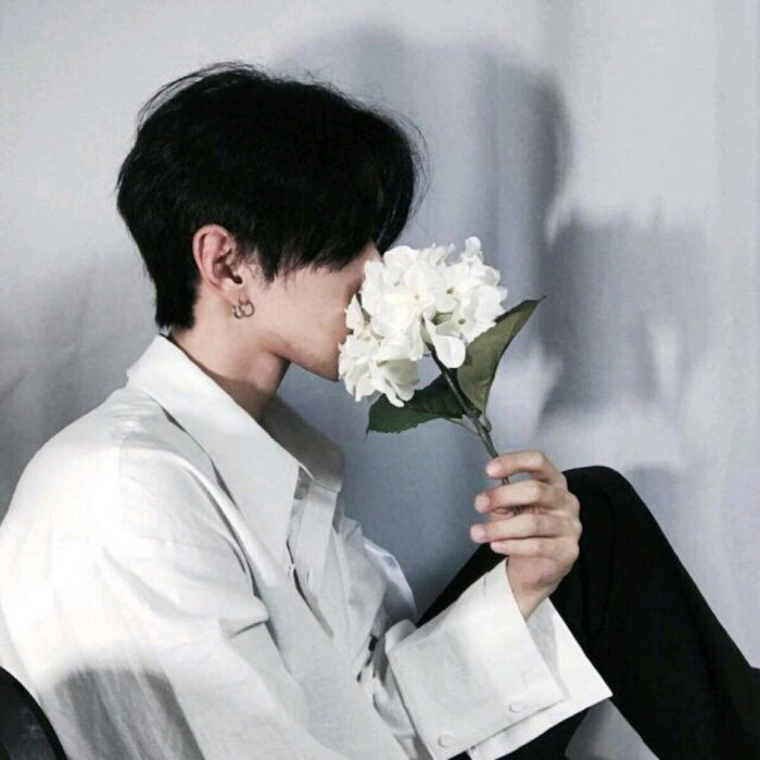 男生头像‖侧脸 花