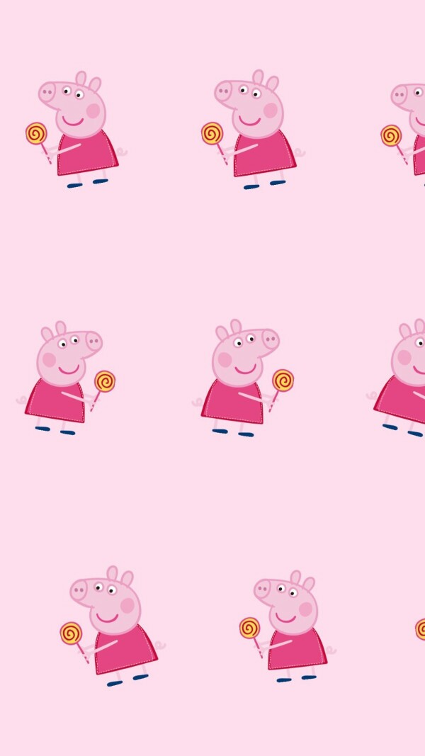 小猪佩奇 粉色 可爱 壁纸