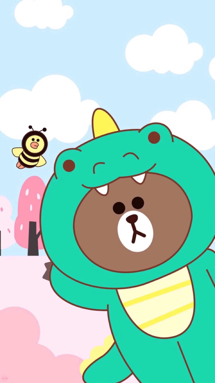 line friend 布朗熊 壁纸