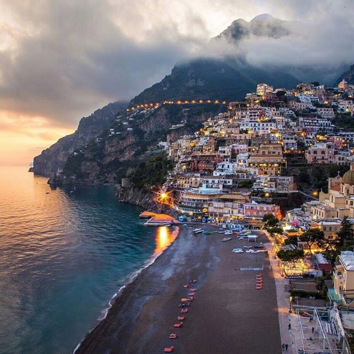 风景如画的意大利小镇positano