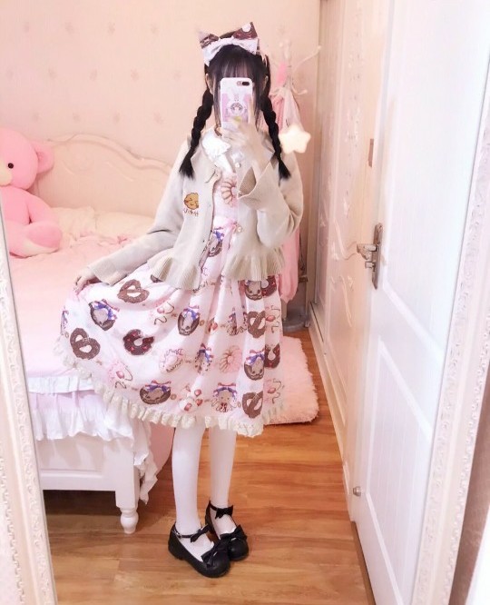 可爱 洛丽塔 粉色少女