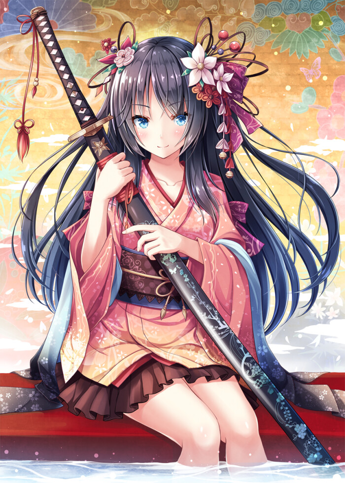 日站搜集-动漫美少女高清画集★【新浪微博:高清无水印iphone萌壁纸