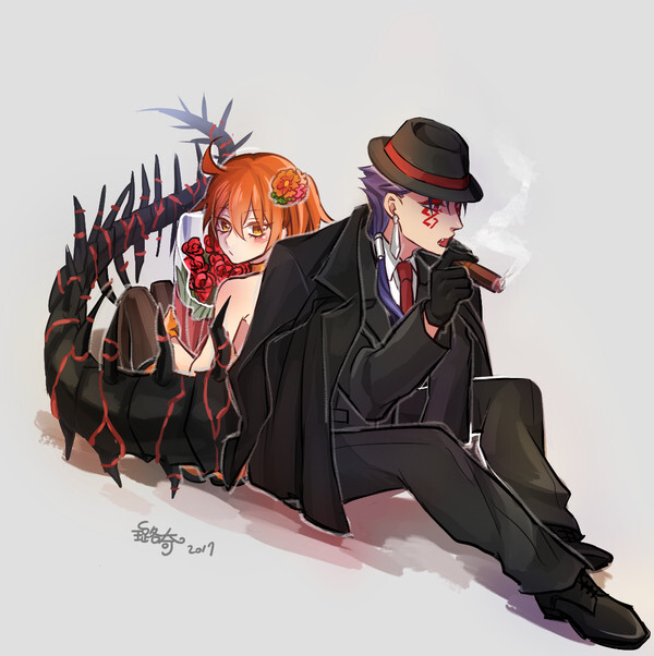 fate.fgo.库丘林alter.黑狗.咕哒子.藤丸立香.
