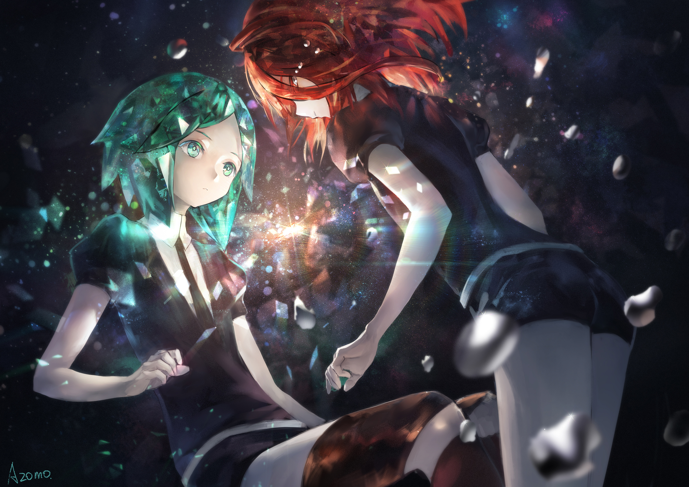 宝石之国 绘师:azomo (pixiv id=6342480) 本作品pixiv id=65818649
