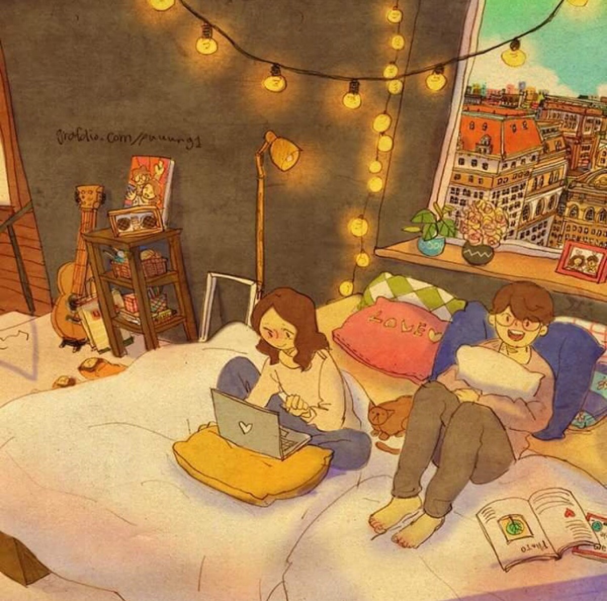 韩国插画师puuun ins: puuung1