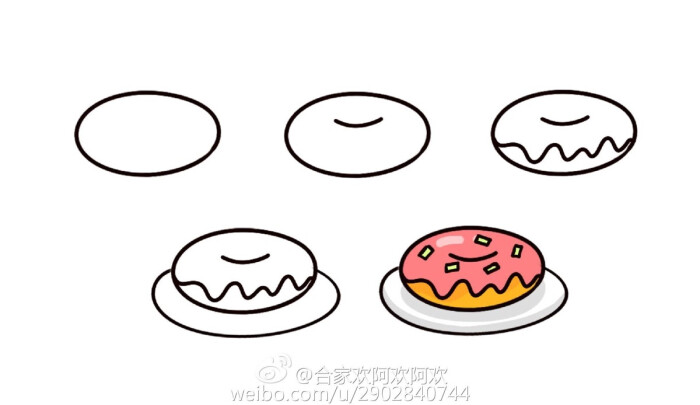 教你画甜甜圈