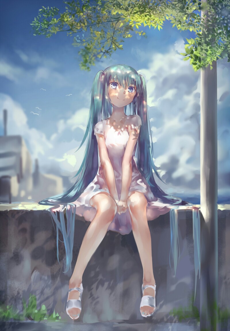 唯美意境 插画壁纸 二次元图片 初音未来