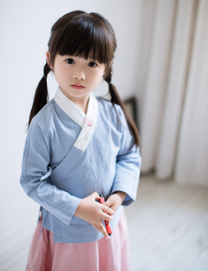 汉服女童母女亲子装春秋改良女宝宝中国风童装复古小女孩儿童古装