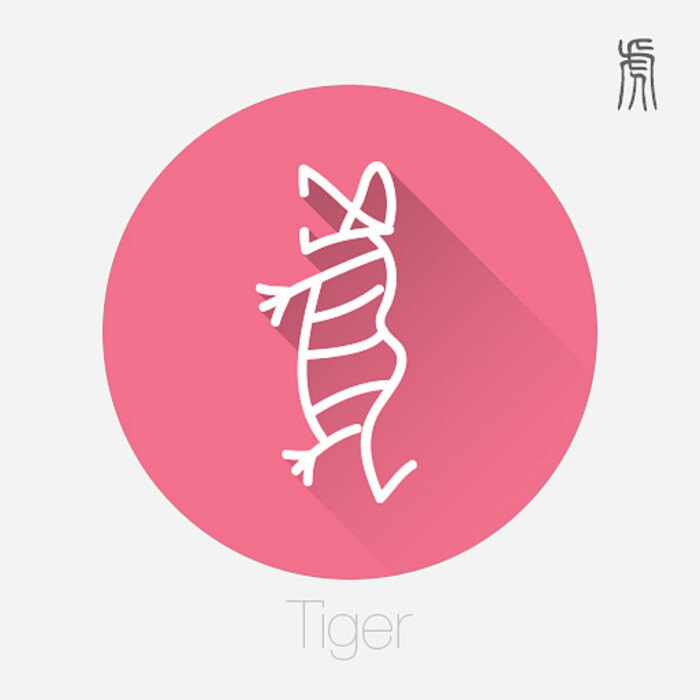 十二生肖文字设计之甲骨文(二)——虎