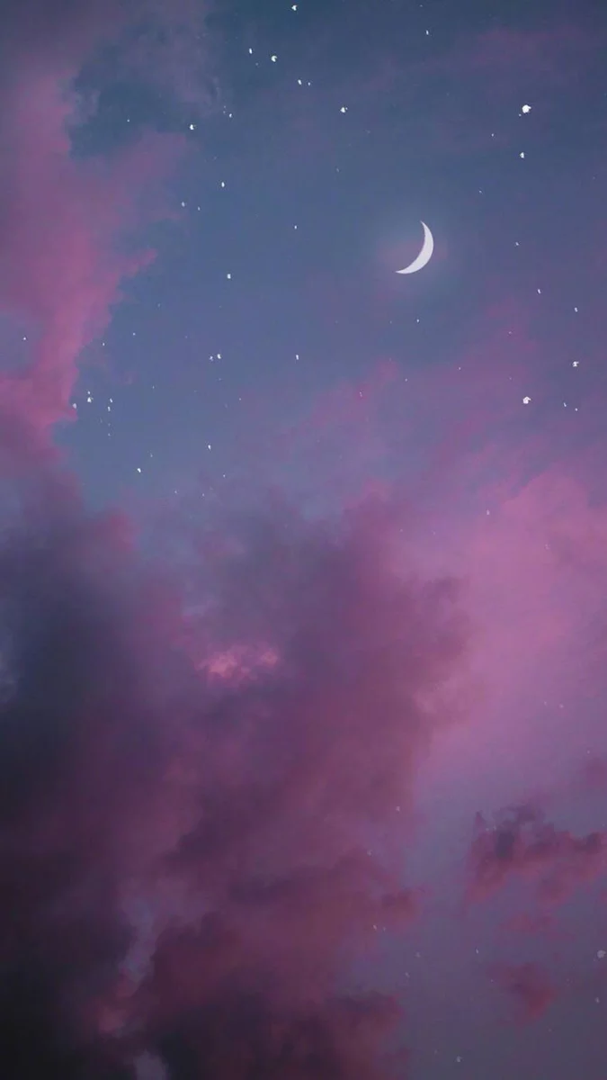 天空 月亮 云