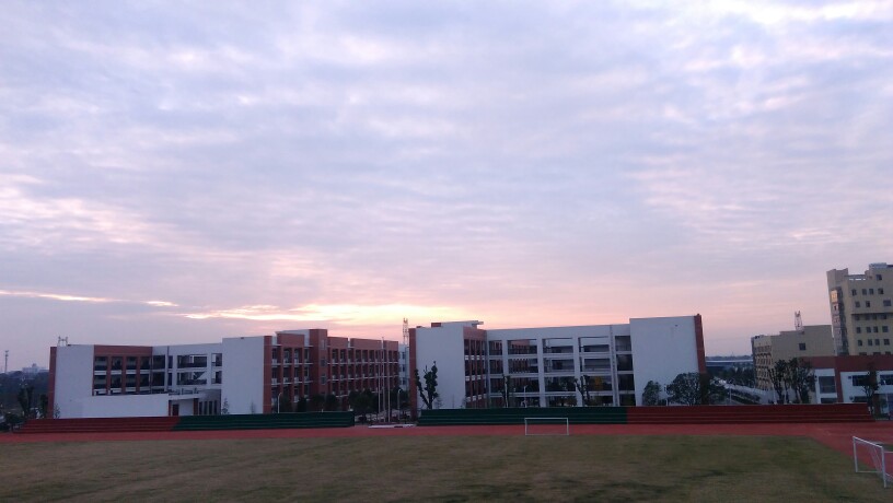 学校 夕阳